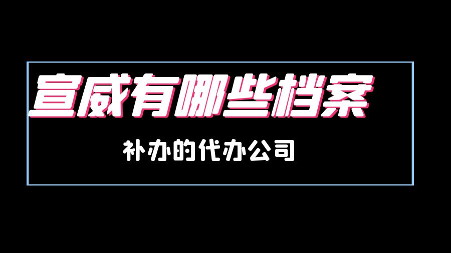 宣威有哪些档案补办的代办公司？