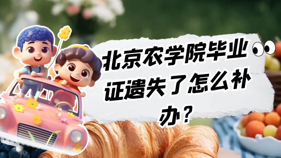 北京农学院毕业证遗失了怎么补办？