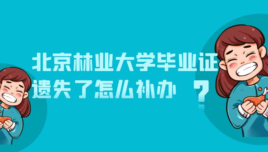 北京林业大学毕业证遗失了怎么补办？