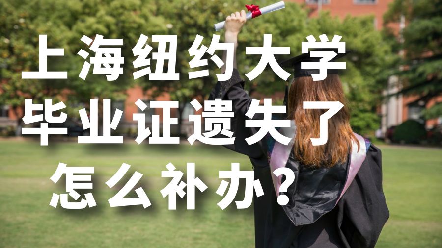 上海纽约大学毕业证遗失了怎么补办？